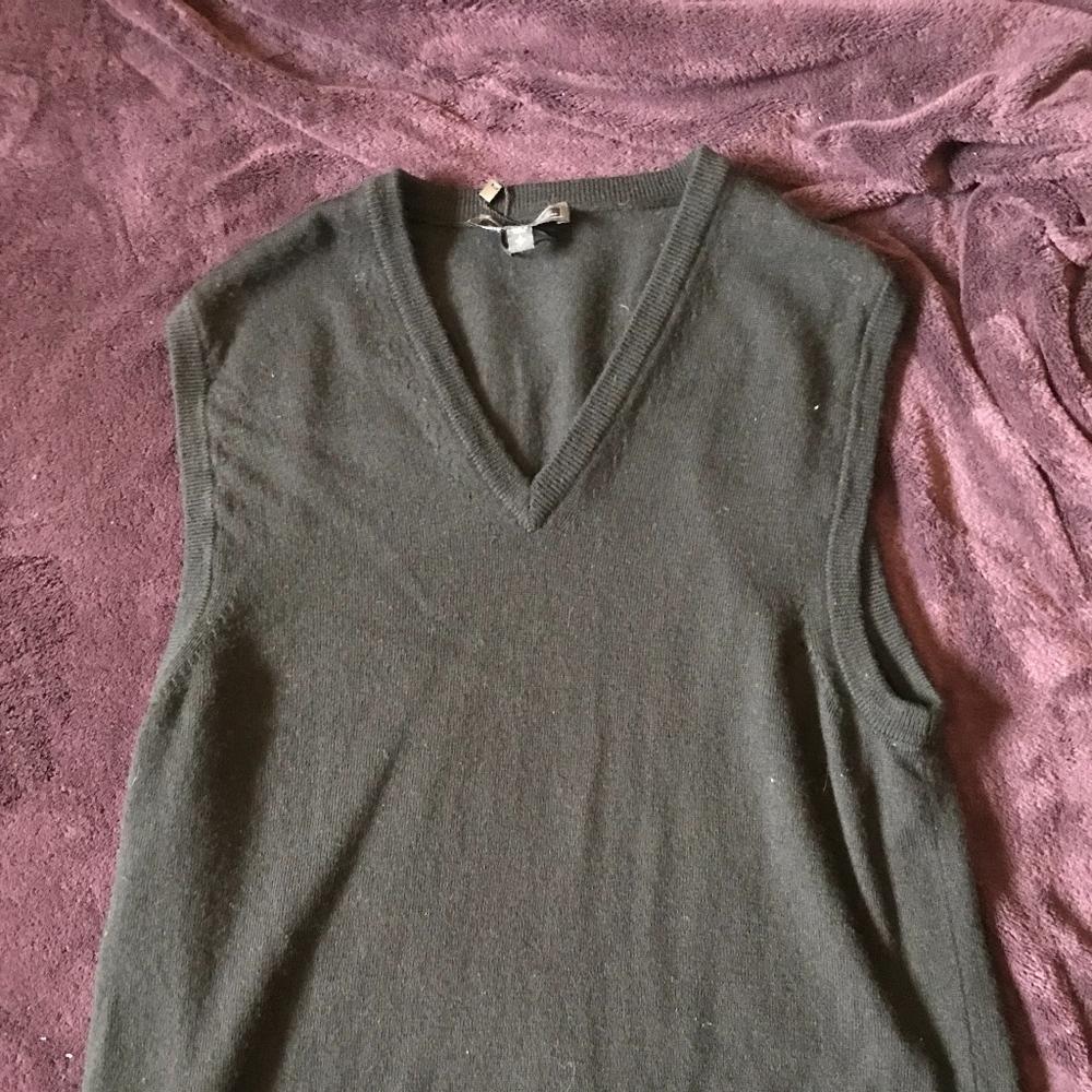 Express Mens Black Sweater Vest Never Worn Size S